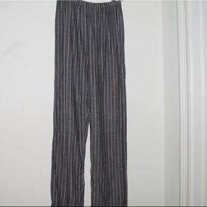 brandy melville grey linen frankie pants